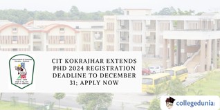CIT Kokrajhar Extends PhD 2024 Registration Deadline to December 31; Apply Now